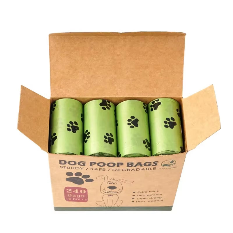 240Pcs/16 Rolls Thick Bags for Dog Excrement Leakproof Pet Waste Bag for Dog Outdoor Walking Pet Outdoor Garbage Bag